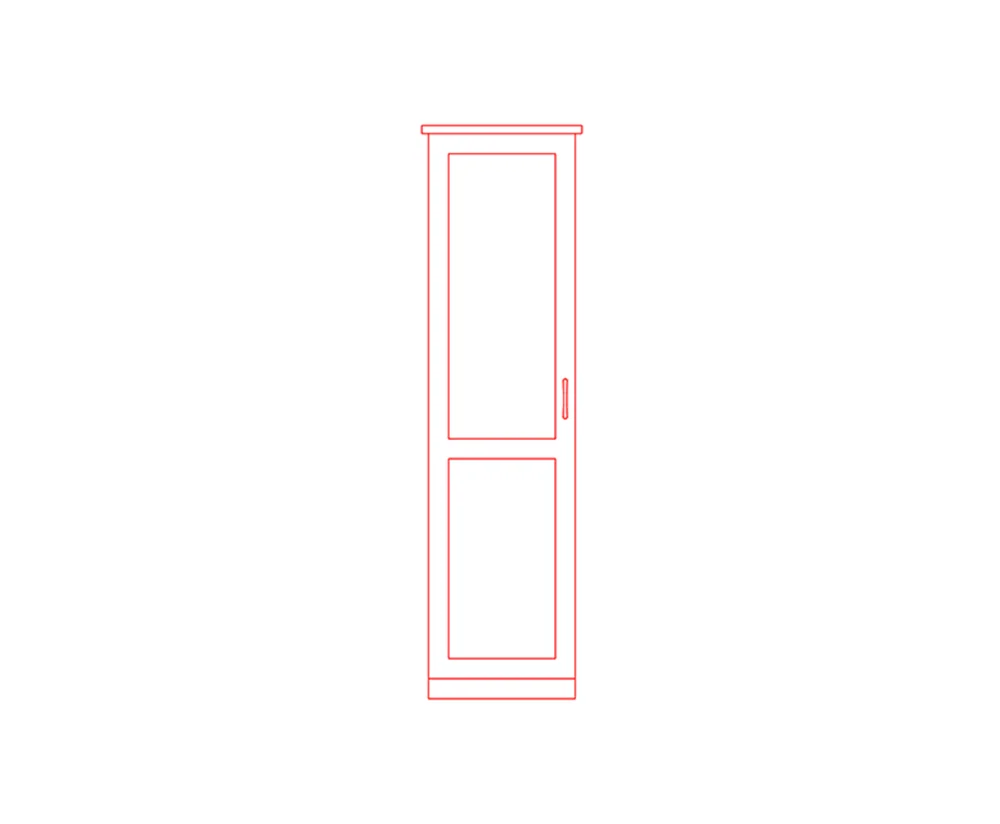 dimensions of kitchen pantry unit in inches