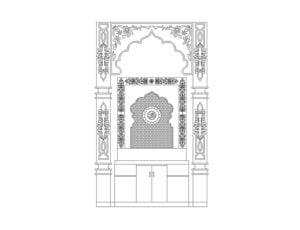 puja room cad block