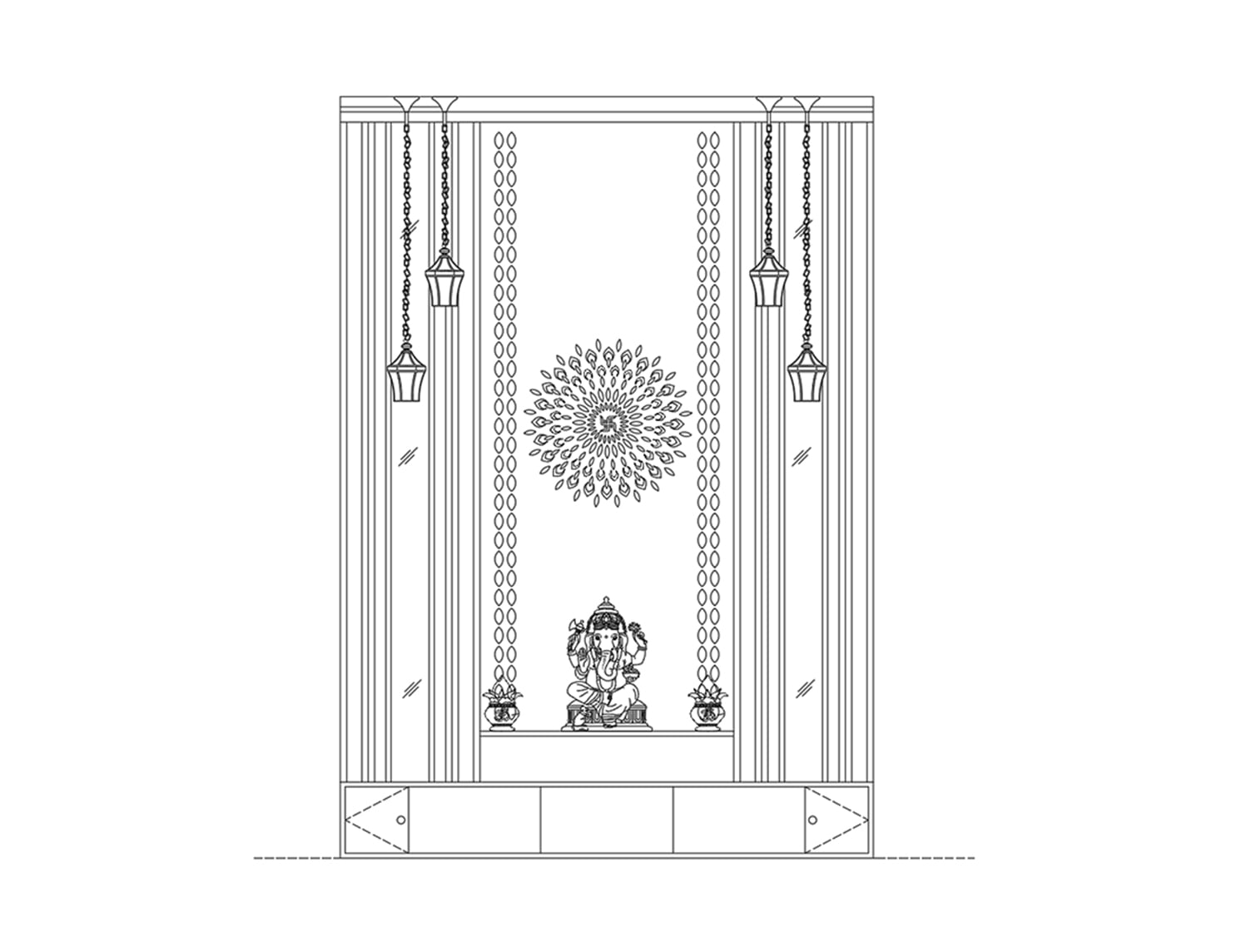 home mandir cad block        
        <figure class=