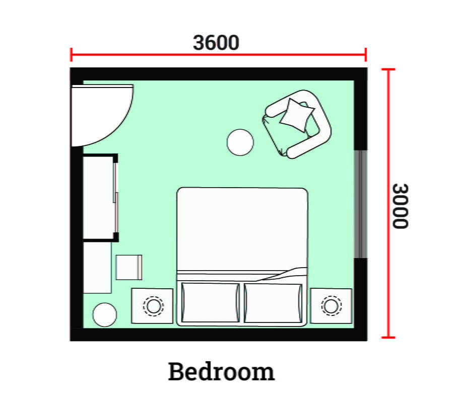 Dimensions of Bedroom (Design & Interior Guide) - Layak Architect