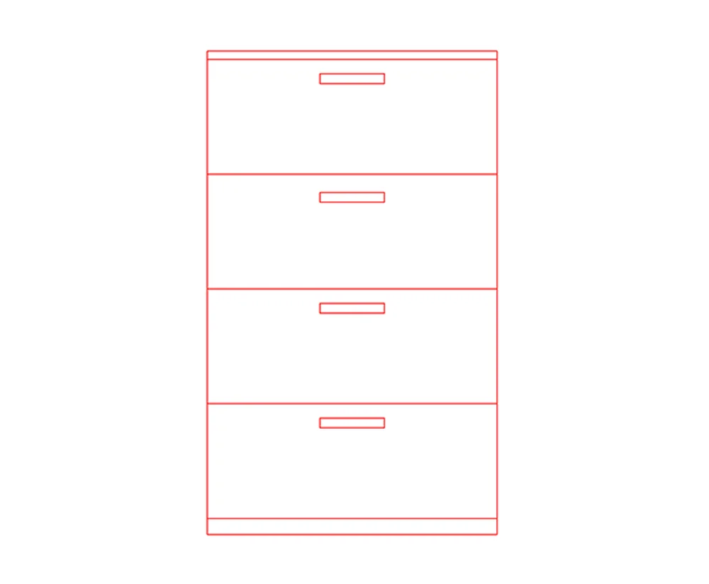 download free dwg of shoe rack