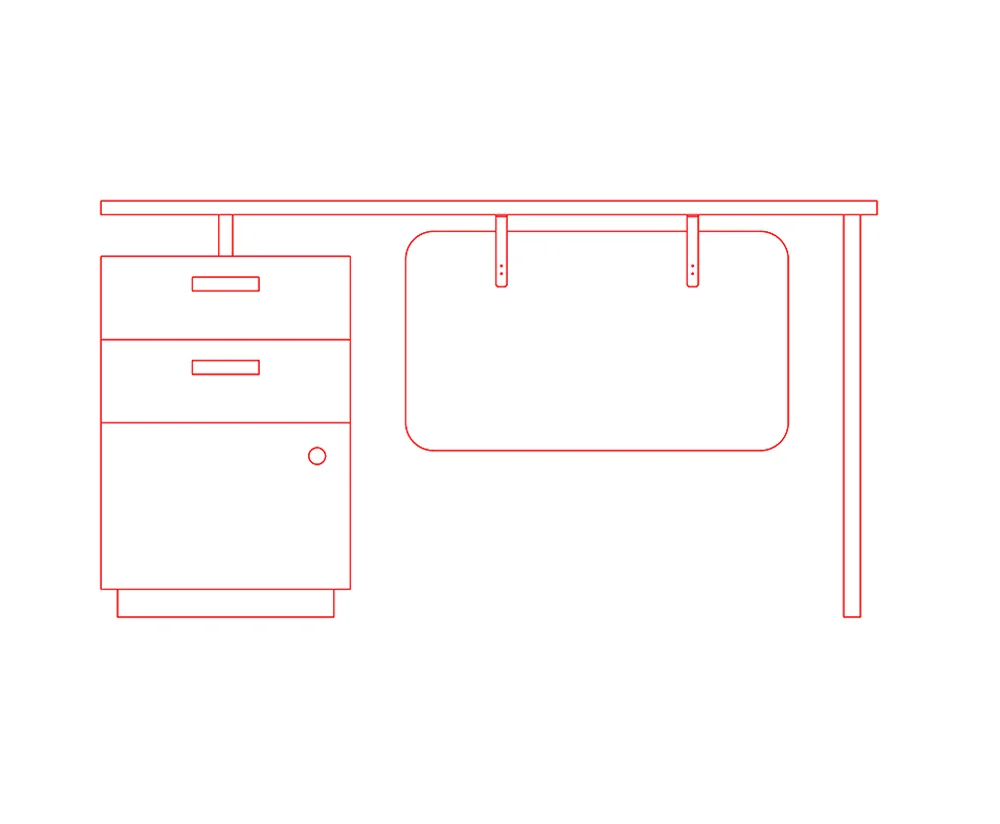 office desk free cad blocks download