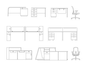 download free office furniture cad blocks