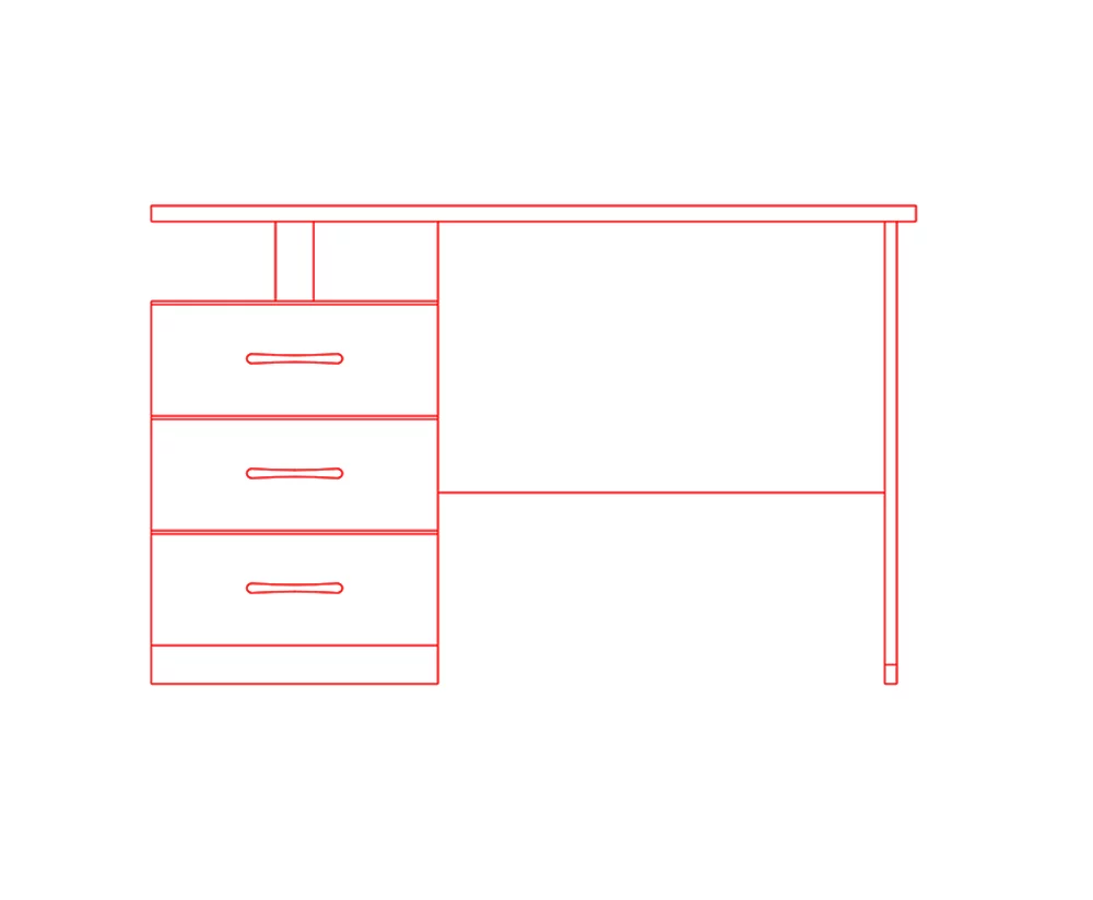 office table free dwg download