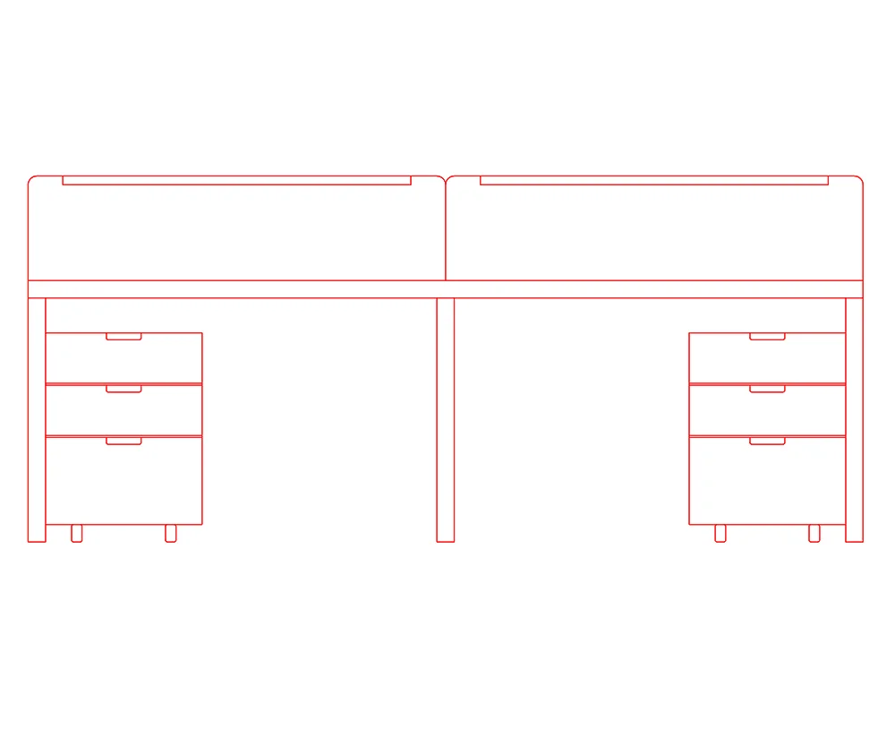 office workstation free cad block download