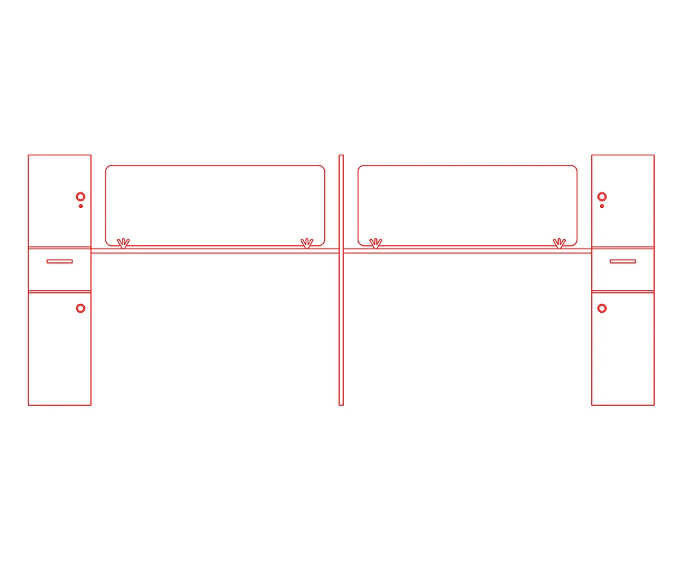 office workstation free cad blocks download