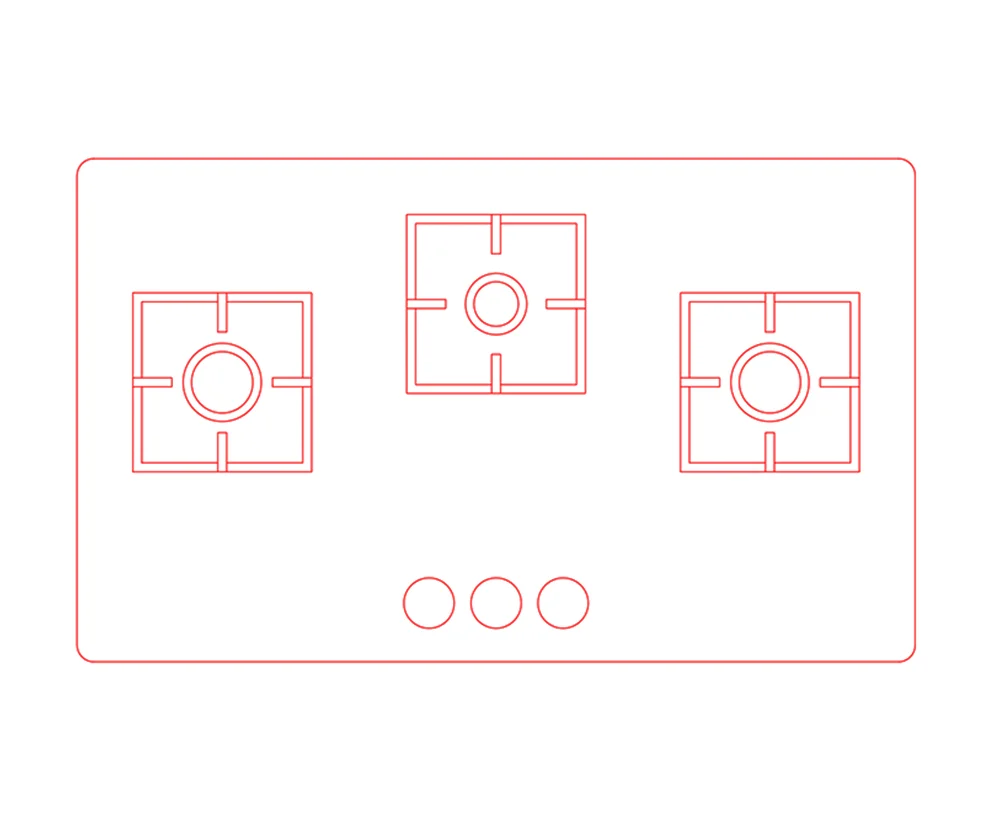 built-in hob free cad blocks download
