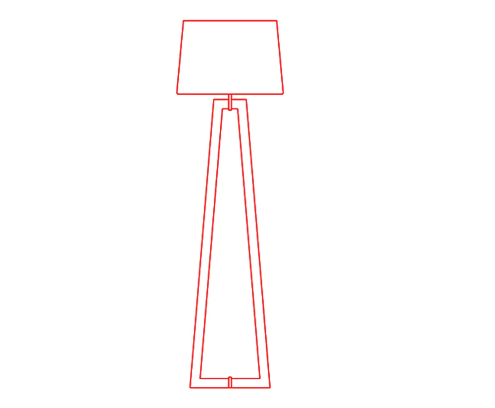 floor lamp free dwg download