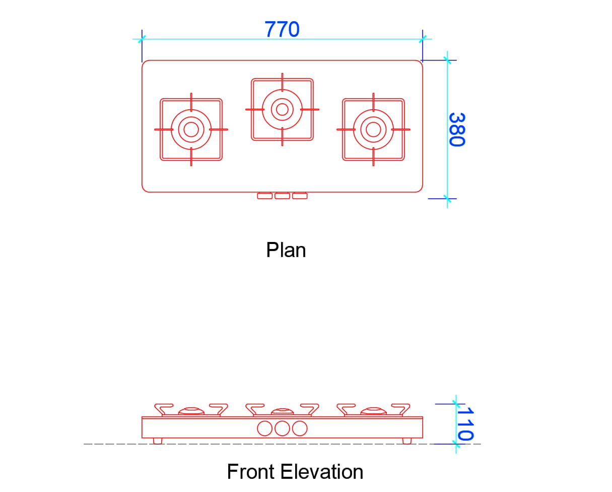 Free Standing HOB (Dimensions and FREE Dwg.) Layak Architect