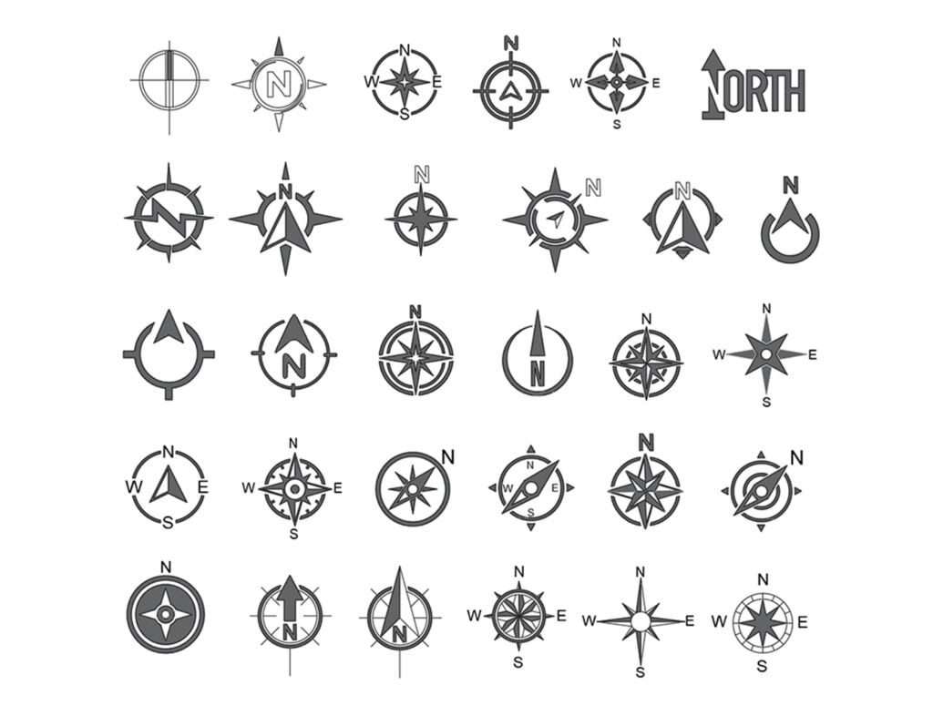 north symbols free dwg download
