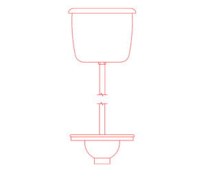 Indian Commode Dimensions (Free Dwg) - Layak Architect