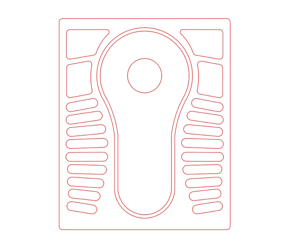 Squatting pan free dwg download