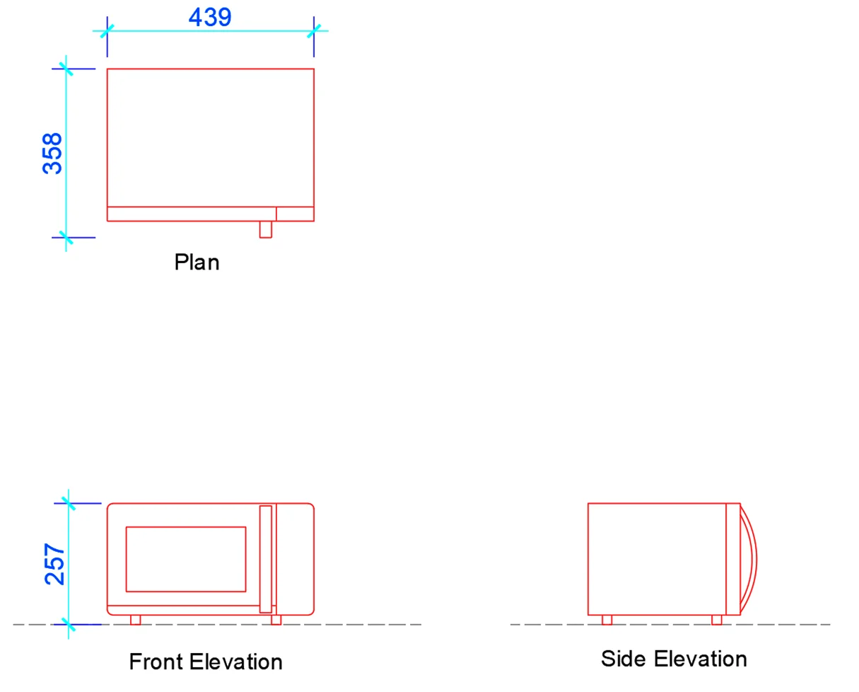 microwave dimensions