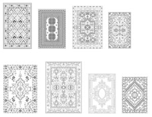 modern carpet free dwg download