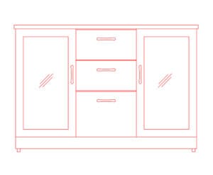 crockery unit free cad blocks download