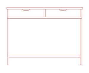study desk free cad blocks download